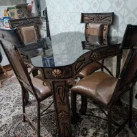 فروش میز نهارخوری فرفورژه.کاملا سالم و تمیز