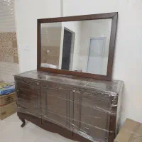 آینه کنسول جنس چوب