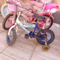 دوچرخه ۱۲ کمکی دار رنگ آبی
