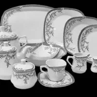 سرویس چینی نقره ای