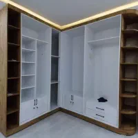 طراحی و اجرای  کمد دیواری میز تحریر