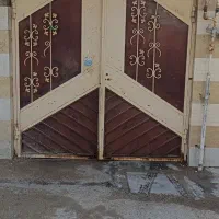 درب دولنگه حیاط دست دوم با عرض ۲/۵متر