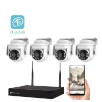 پک کامل دوربین مداربسته ۴ کانال بی سیم OKAM PRO