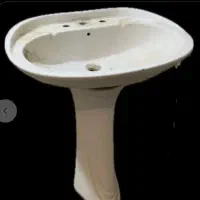 روشویی جنس چینی با پایه کاملا