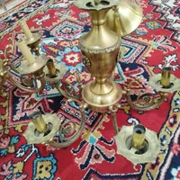 ۳ عدد لوستر برنزی ۶ و ۵ و ۳ شاخه سالم|لوستر و چراغ آویز|تهران, شمس‌آباد|دیوار