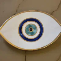 دیوارکوب بشقاب پرسلین تزیینی دکوری چشم نظر / زین