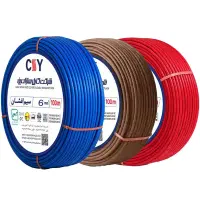سیم برق افشان 6 کابلسازان یز‌د صادراتی تمام مس