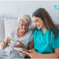 نگهداری از سالمند خانم  سکته مغزی