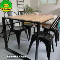 میز صندلی کافه قهوه برگری فستفود رستوران تمام فلز