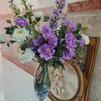 گل و گلدان کریستال