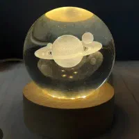 گوی کریستالی پایه چوبی