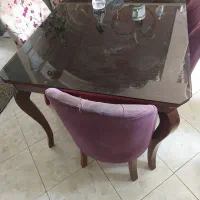 میز نهار خوری ۶ نفره با چوب گردو