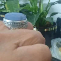 حراج انگشتر عقیق کبود اصل یمنی ۱۲/۵۰۰