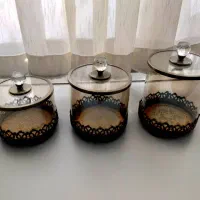 بانکه شیشه ای سه تایی