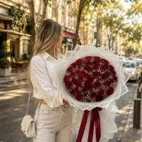 دسته گل رز هلندی پخش مستقیم با هر رنگ و تعداد