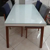 مبل و جلو مبلی و میز ناهار خوری میز tv