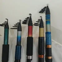 چوب و چرخ لنسر ماهیگیری آلبااستار هاقدیمی ارجینال