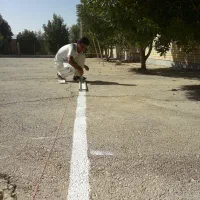 خط کشی زمین مدارس،چمن مصنوعی و...