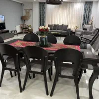 میز نهارخوری ۸نفره با ۸ عدد صندلی