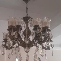 لوستر ۵ شاخه ۱۰ شعله آرامیس برنزی