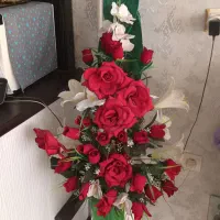 گل مصنوعی پایه دار