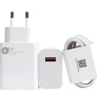 کلگی با کابل سرکارتنی اصلی ۳۳وات شیائومی اصل اصل|لوازم جانبی موبایل و تبلت|قم, نیروگاه|دیوار