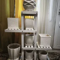استند گل به همراه گلدان