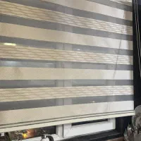 پرده زبرا عرض 130 نسکافه ای