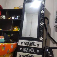 یک عدد کمد فلفرژه فلزی با3عددکشو چوب گردو