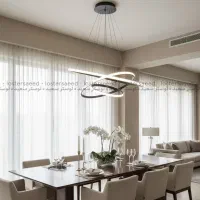 حراج لوسترهای مدرن آشپزخانه اتاق چندحالت ریموت دار