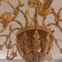 لوستر برنز ۱۰ شاخه سنگین یک عدد