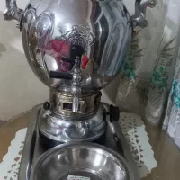 سماور گازی برنج ۶یا ۵ لتری سالم سینی کاسه