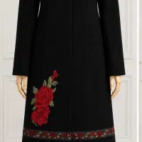 مانتو زنانه مشکی سایز ۵۰