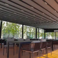 سقف متحرک برقی /روفگاردن/پارکینگ/حیاط/رستوران