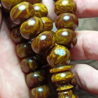 تسبیح کهربا نسکافه ای