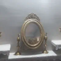 اینه شمعدان برنز