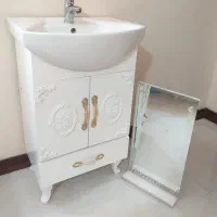 روشویی کابینتی گلسار  و آینه و شیرروشویی