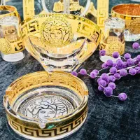 زیر سیگاری طلاکوب ورساچه