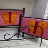 دو عدد تخت کودک با تشک