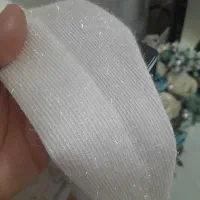 آستری پرده نو نو یک عدد سفید شاین دار