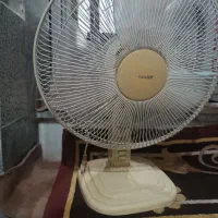 پنکه رومیزی  رنگ شیری