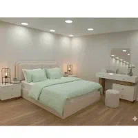 تخت دونفره مدل آرنا تمام MDF/سرویس خواب