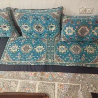 پتو دورخونه وپشتی(تشک شاه نشین کناره اتاقی)