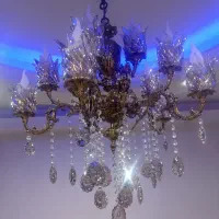 لوستر برنجی 5شاخه رخ فرشته