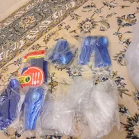مقداری قا شق یک بار مصرف نو