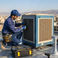 سرویس کولر آبی معمولی سلولزی،جوشکاری آبگرمکن پکیج