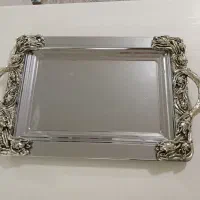 سینی استیل گل برجسته(خارجی)