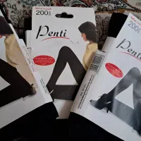 جوراب شلواری penti زنانه مشکی و بچگانه لیمویی