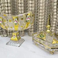 آجیل خوری و شکلات خوری طلاکوبی شده
