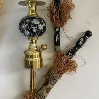 قلیان فلزی، چوبی